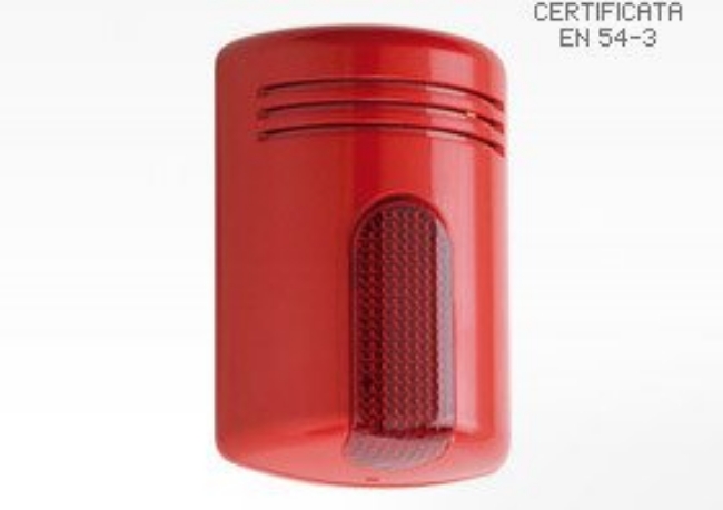 Poza cu Sirena de interior rosie cu flash MINI DOGE FL24