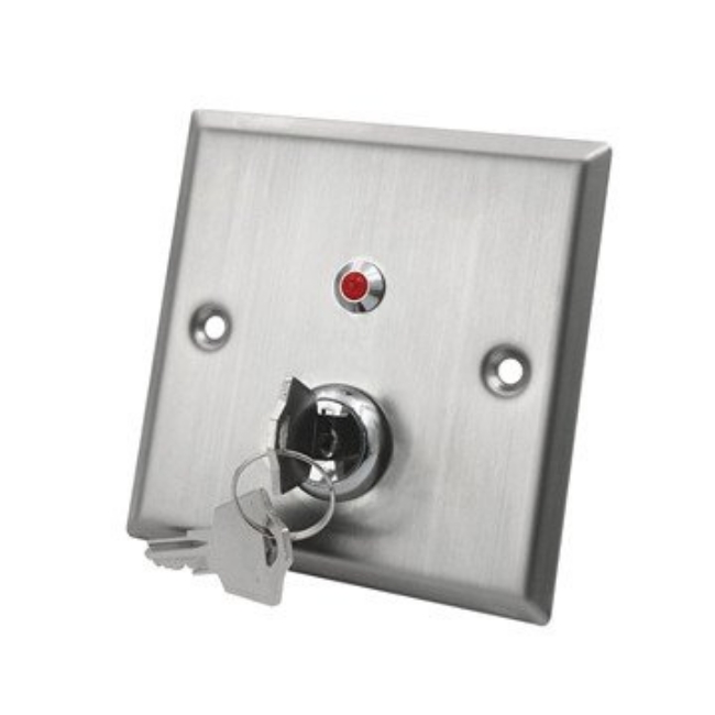 Poza cu Buton cu cheie, LED de stare si tamper