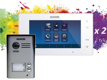 Poza cu Kit videointerfon 2 familii