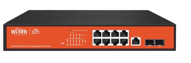 Poza cu Switch PoE 8 porturi Gigabit cu management prin cloud
