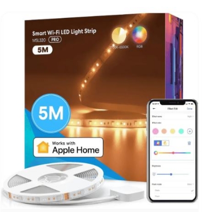 Poza cu Banda Led smart Wi-fi RGBW dimabila compatibil Apple Homekit