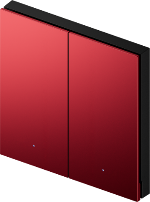 Poza cu Intrerupator metalic rosu, 2 iesiri