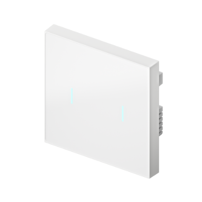 Poza cu Intrerupator sticla alba, 2 iesiri