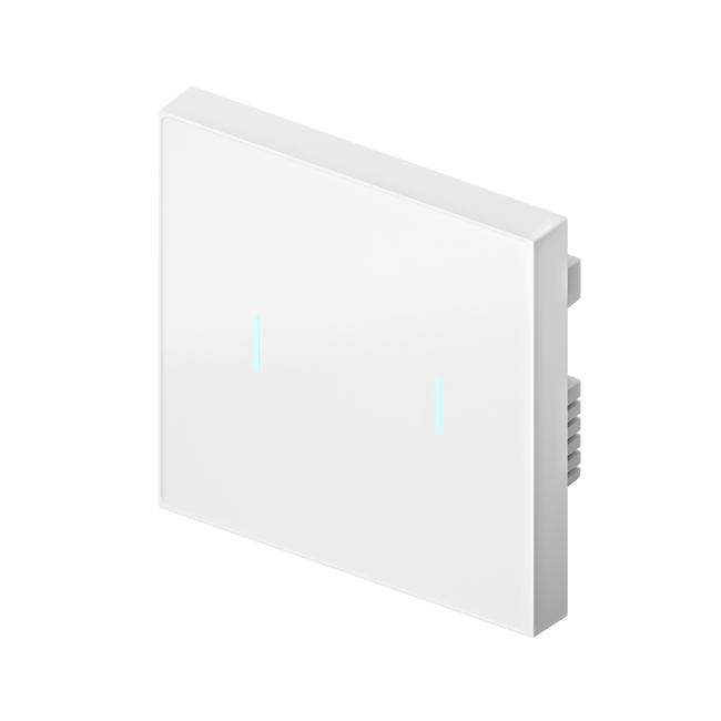 Poza cu Intrerupator sticla alba, 2 iesiri